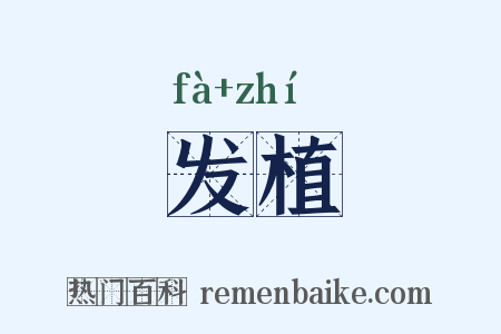 发植是什么意思的图片